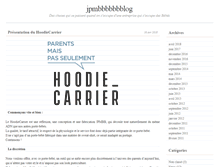 Tablet Screenshot of blog.jeportemonbebe.com